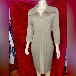 Calvin Klein Gold Zip Dress
